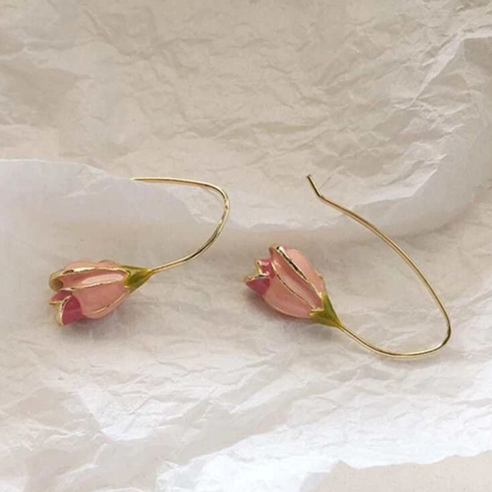 BohemianâflowerâdropâearringsâA702 - Picture 1 of 5